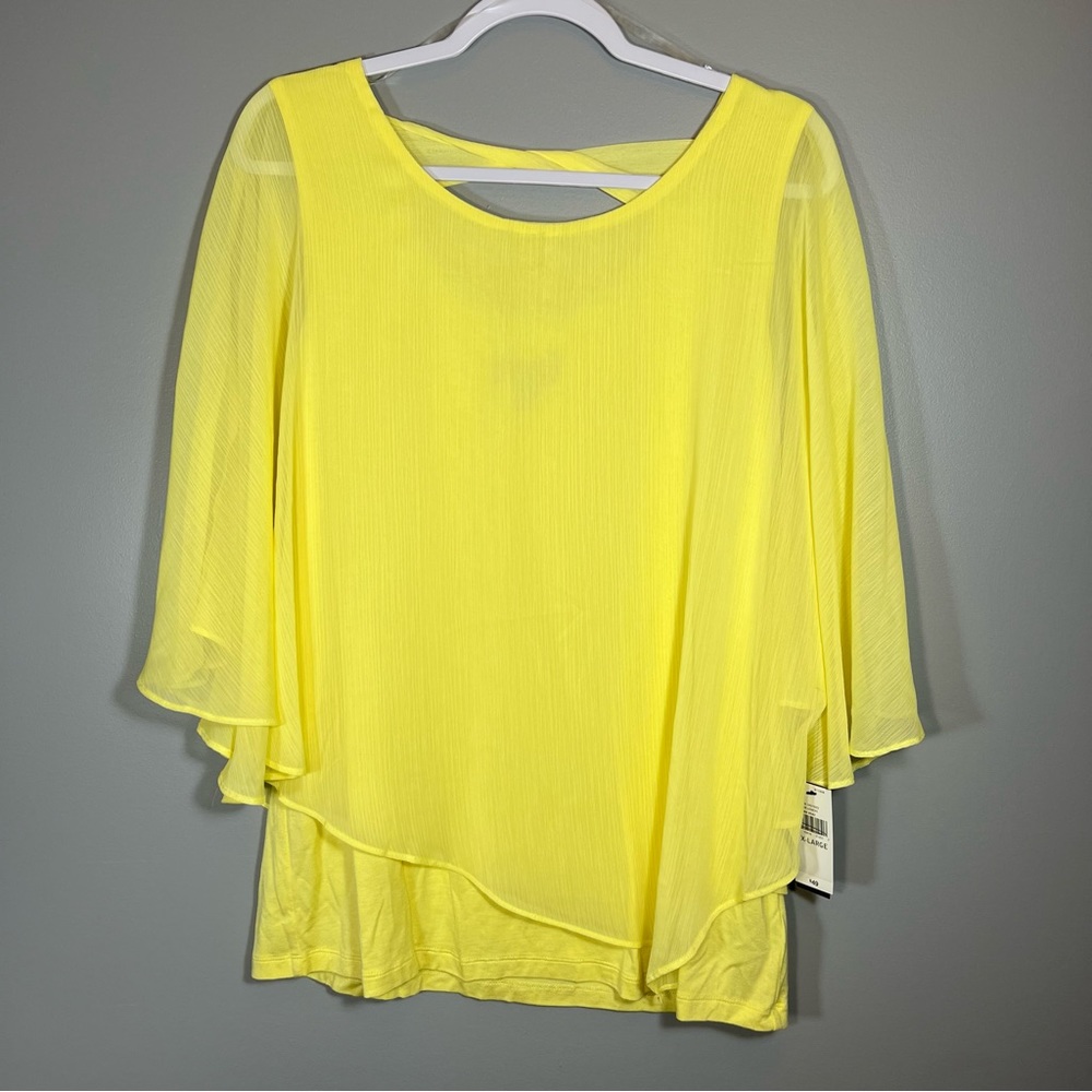 NWT Alyx XL Light Yellow Blouse